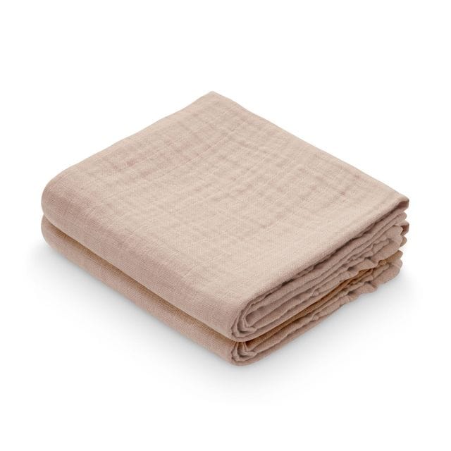 Muslinfilt 2-Pack Enfärgad - Dusty Rose Cam Cam