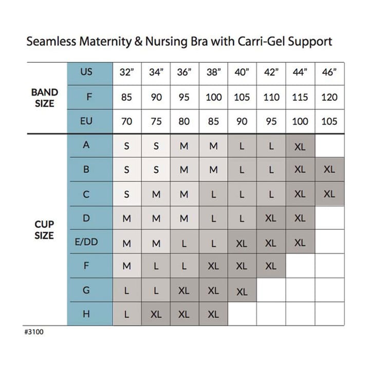 Amnings-Bh Seamless GelWire Svart Carriwell