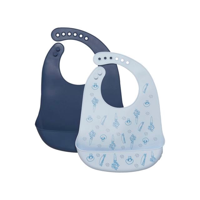Silikon Haklapp 2-Pack - Dark Denim Celavi