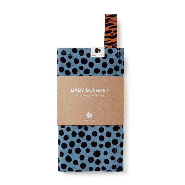 Babyfilt - Abstract Dot Blue Coracor