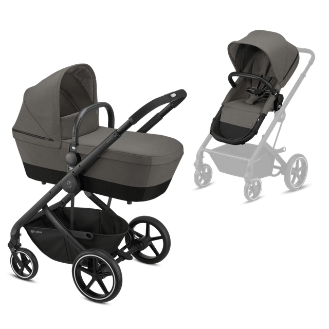 Balios S 2in1 Duovagn - Black - Soho Grey