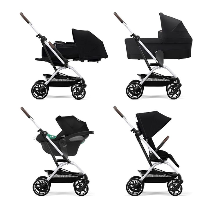 Eezy S Twist+ 2 Sulky - Silver/Moon Black Cybex