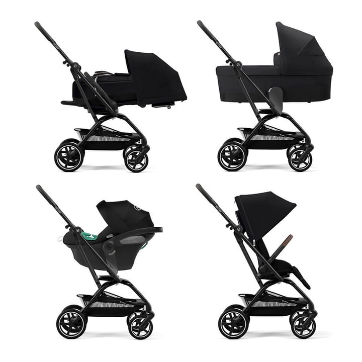 Eezy S Twist+ 2 Sulky (2022) - Black/Moon Black Cybex