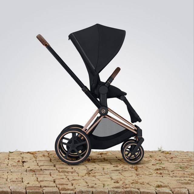 E-Priam Chassi & Sittbas - Chrome/Black Cybex
