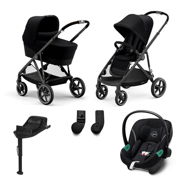 Gazelle S Duovagn + Aton S2 Babyskydd & Basenhet Cybex