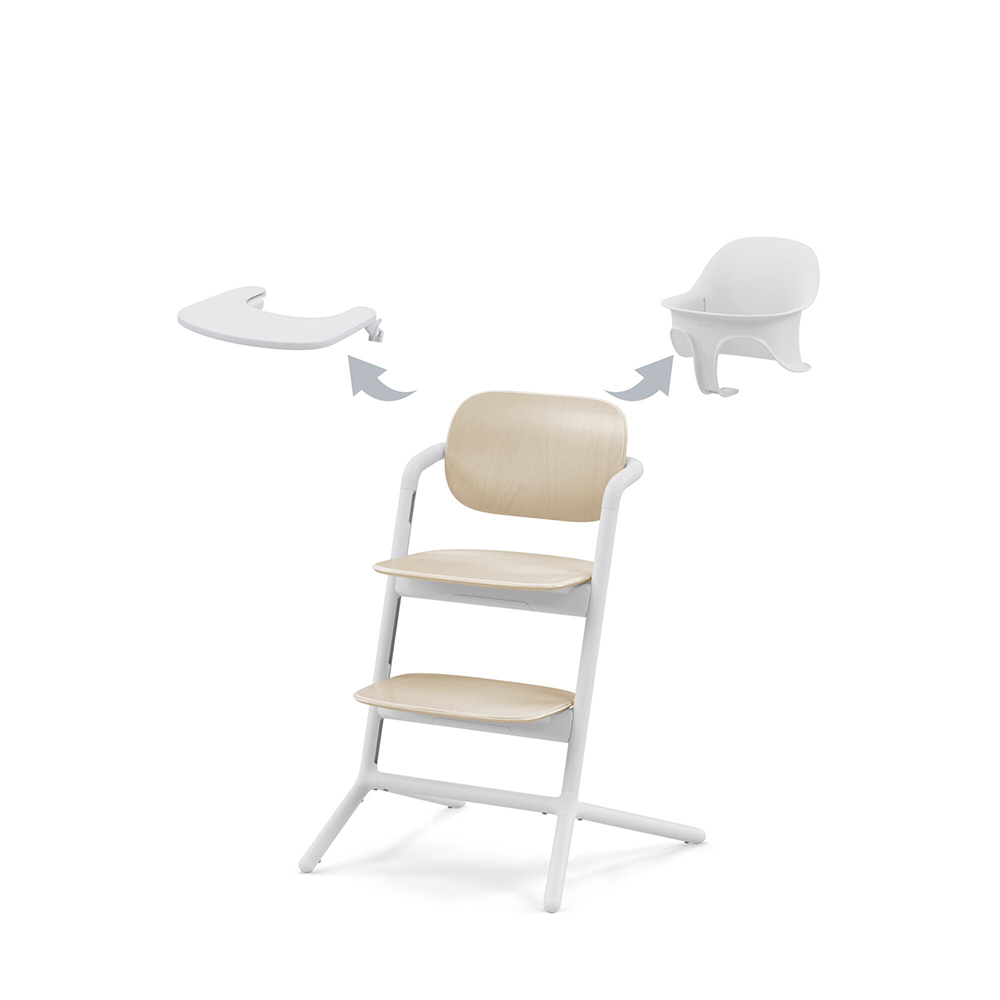 Cybex Lemo Matstol 3in1 Set Sand White