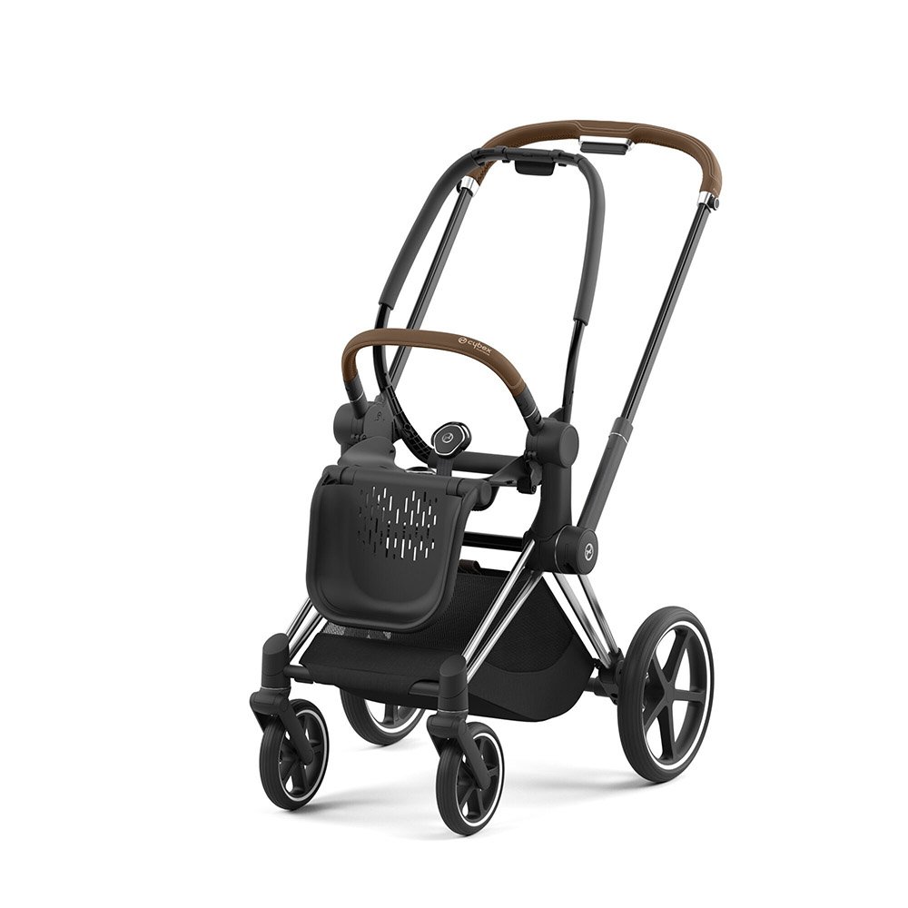 Cybex Priam Chassi & Sittbas Chrome Brown