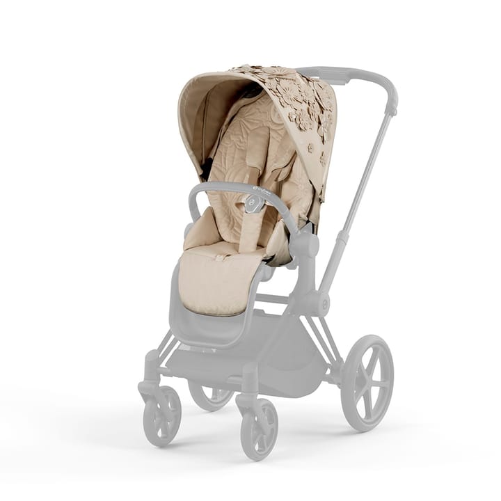 Priam Sittdelsklädsel Fashion Collection (2022) - Simply Flowers Beige Cybex