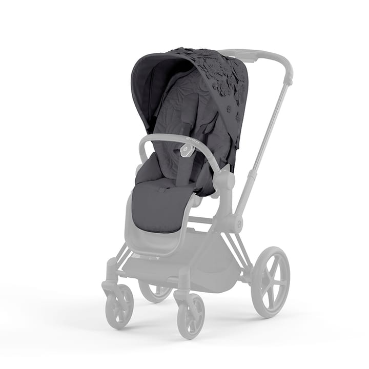 Priam Sittdelsklädsel Fashion Collection (2022) - Simply Flowers Grey Cybex
