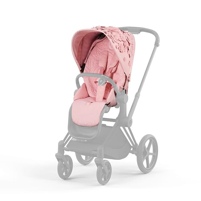 Priam Sittdelsklädsel Fashion Collection (2022) - Simply Flowers Pink Cybex