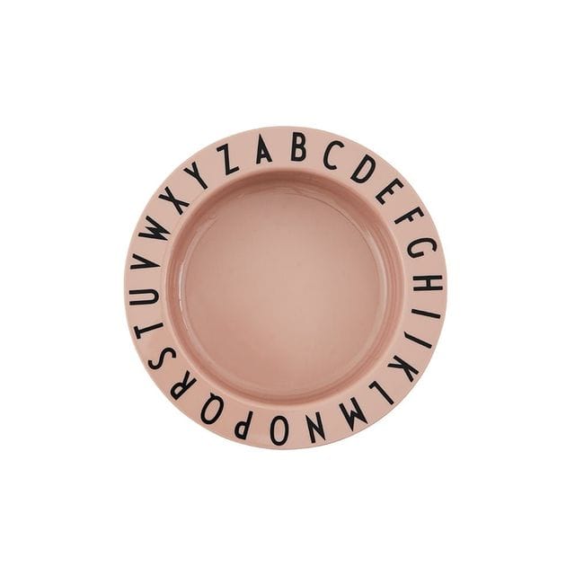 Eat & Learn Deep Plate - Nude Design Letters