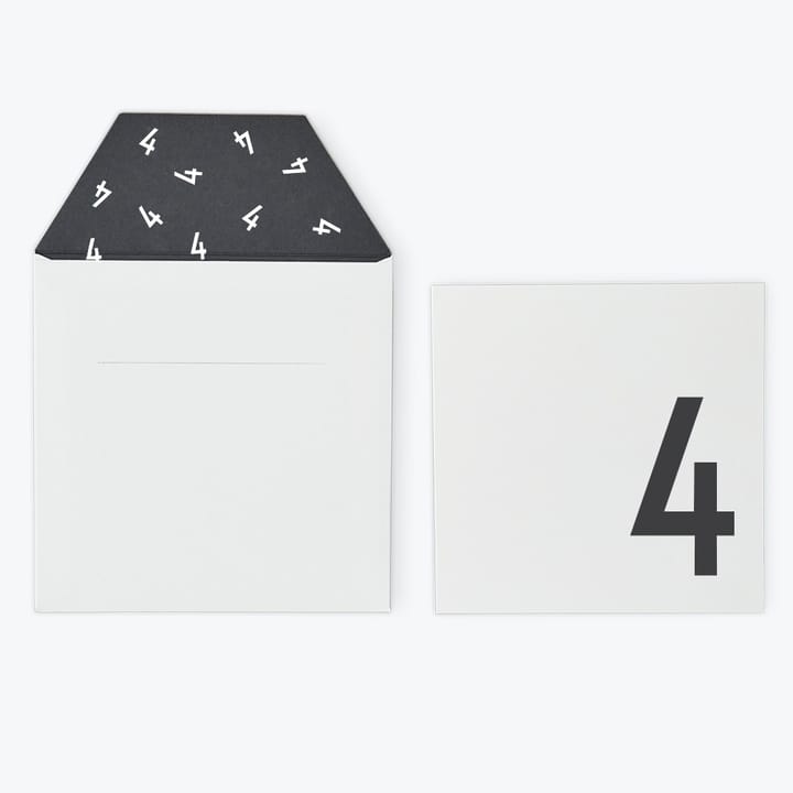Födelsedagskort - Vit Design Letters