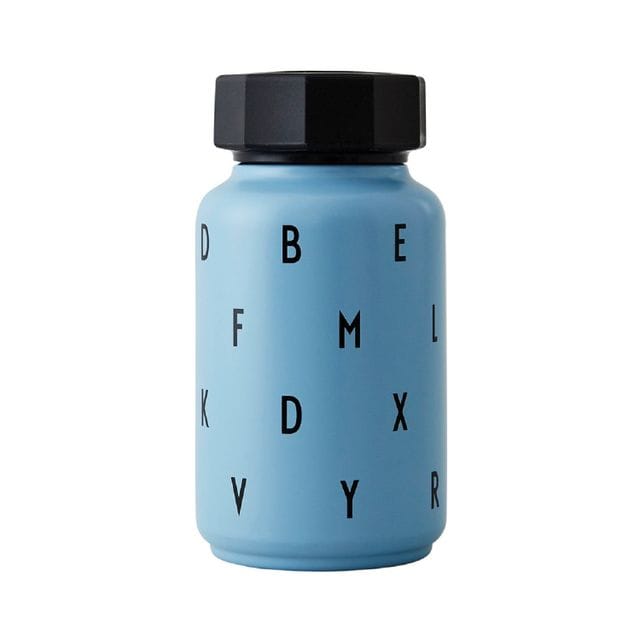 Isolerad Termosflaska Kids - Blue Design Letters