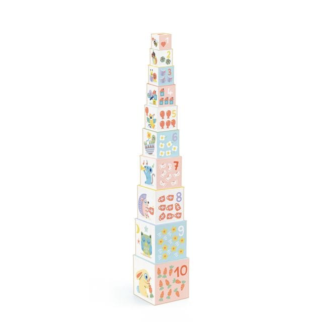 Baby White Bloki Byggklossar Djeco