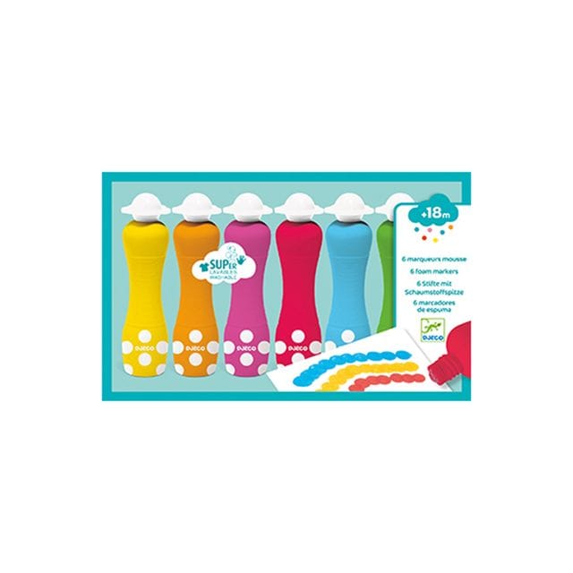 Markeringspennor 6-pack Djeco