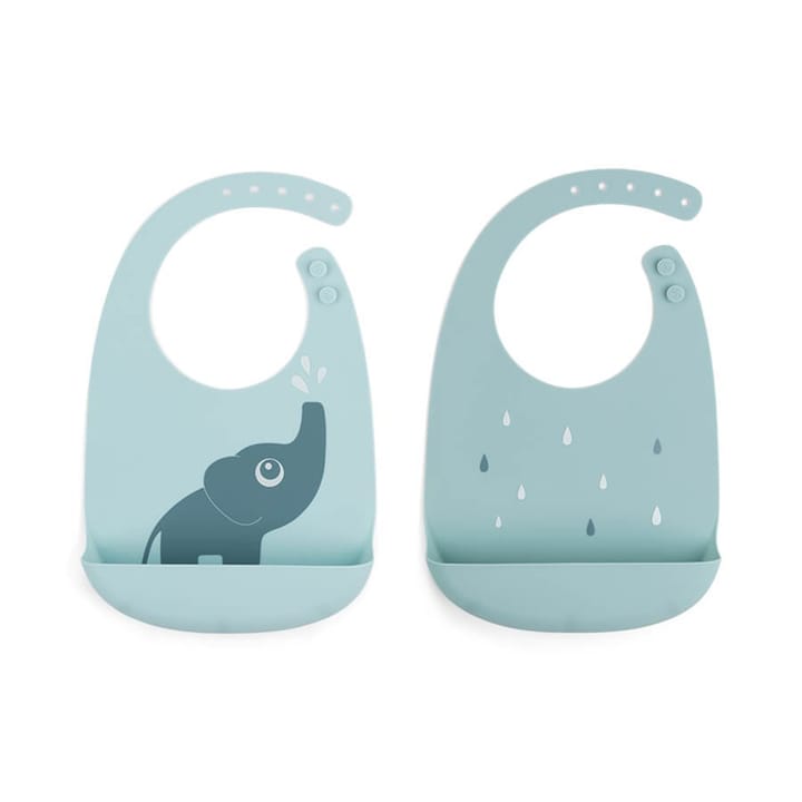 Haklapp Silikon 2-pack Elphee - Blue Done By Deer