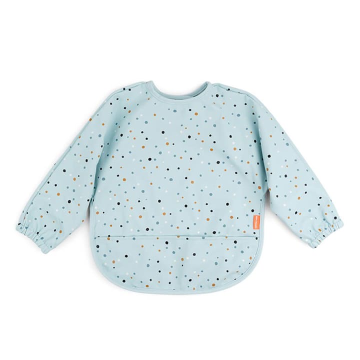 Långärmad Haklapp Happy Dots - Blue Done By Deer