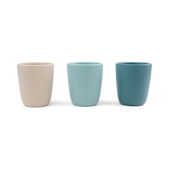 Mini Mugg 3-pack Silikon - Blue Mix Done By Deer