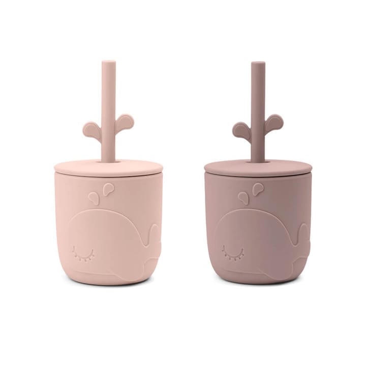 Mugg Med Sugrör 2-pack Peekaboo Wally - Powder Done By Deer