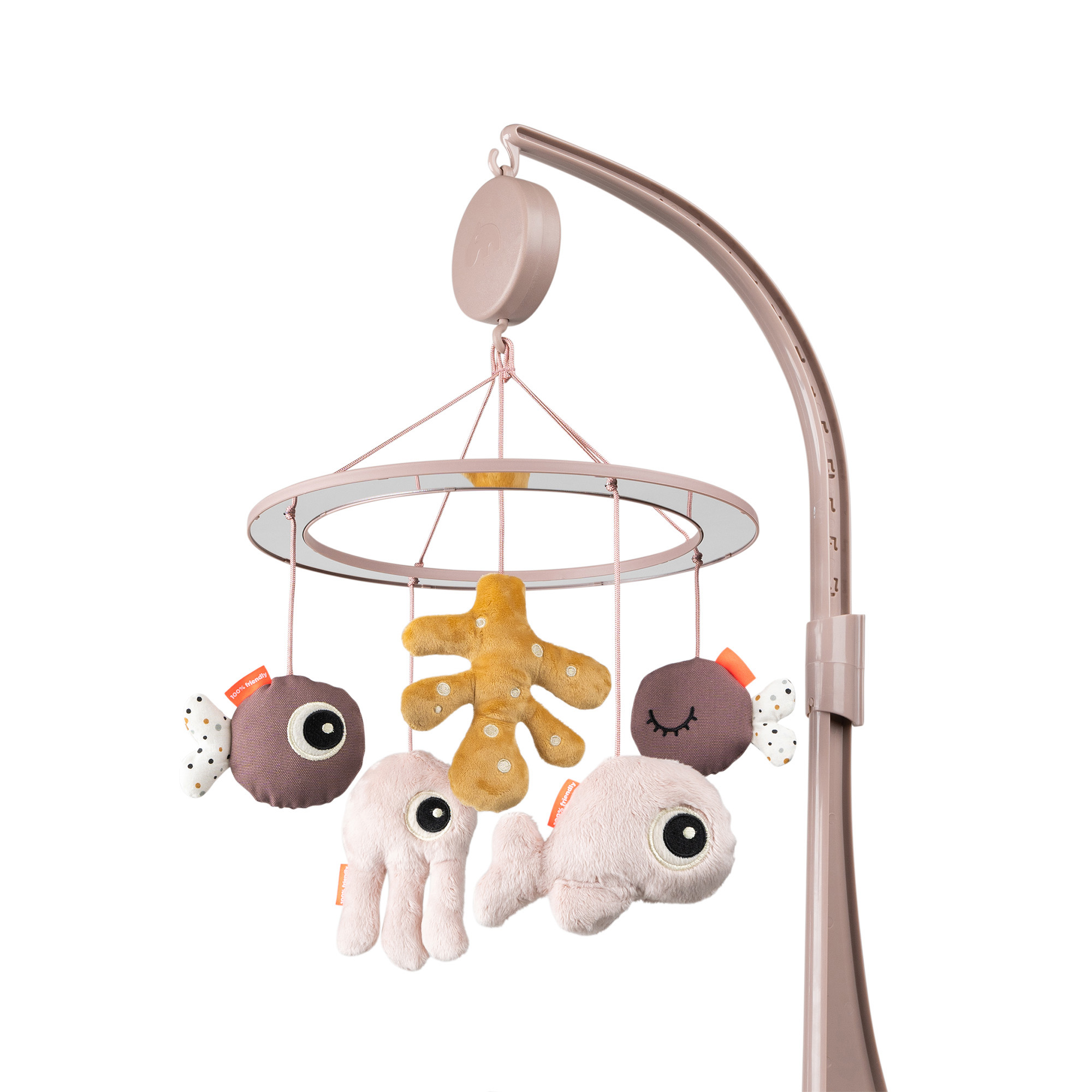 Product Image for Done By Deer Musikmobil Spegel Sea friends, Powder - BabyWorld