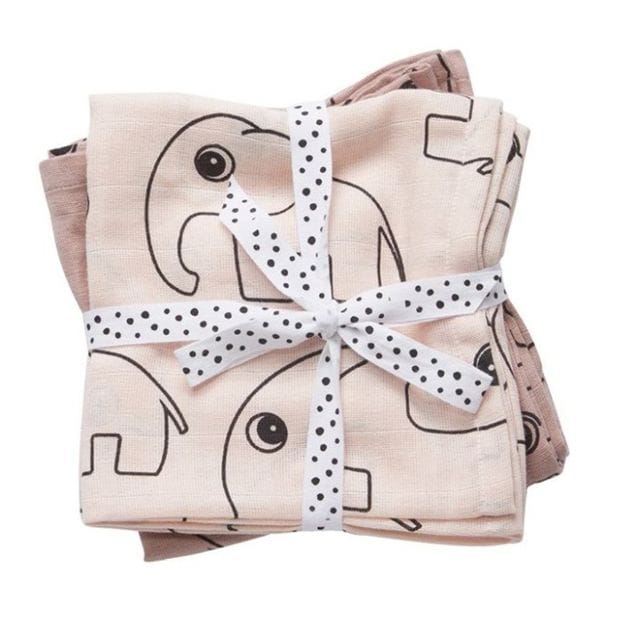 Muslinfilt 2-Pack 120X120cm Contour - Powder Done By Deer