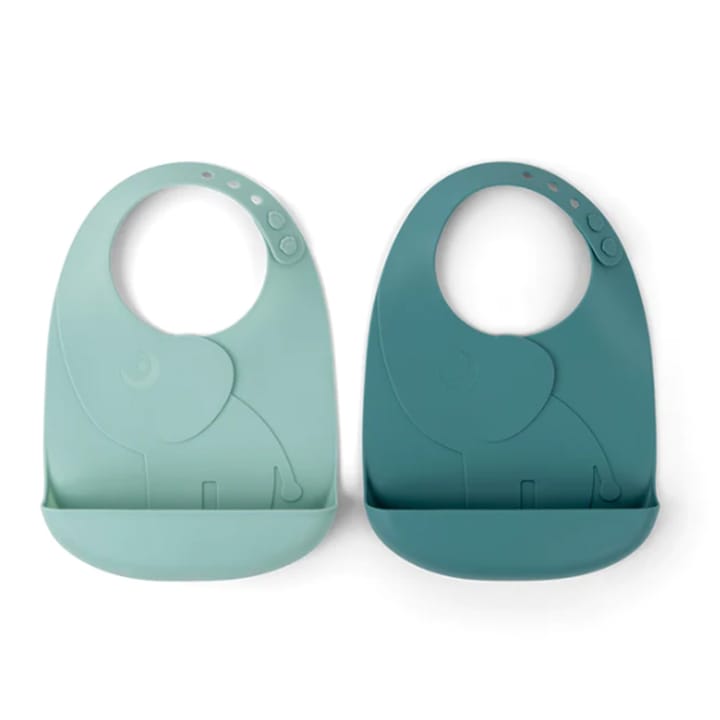 Peekaboo Haklapp 2-Pack Elphee - Blue Done By Deer
