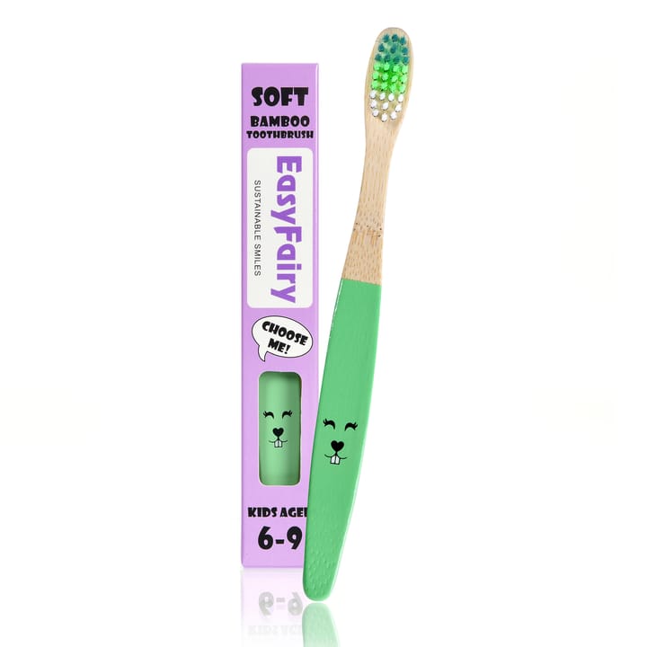 Tandborste Bambu 6-9 år - Grön EasyFairy