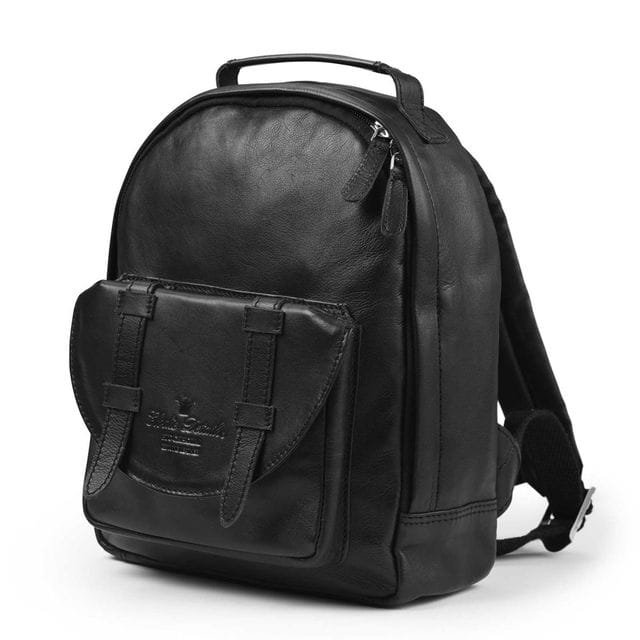 Backpack Mini Ryggsäck - Black Leather Elodie