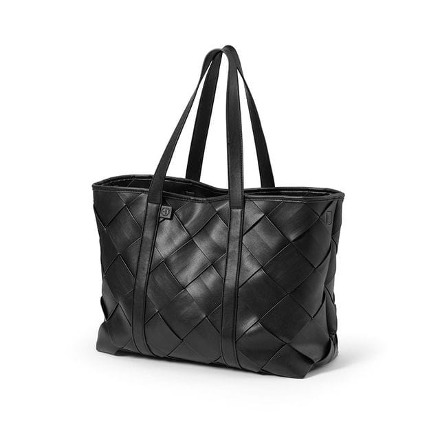 Skötväska Tote Braided Leather - Black Elodie