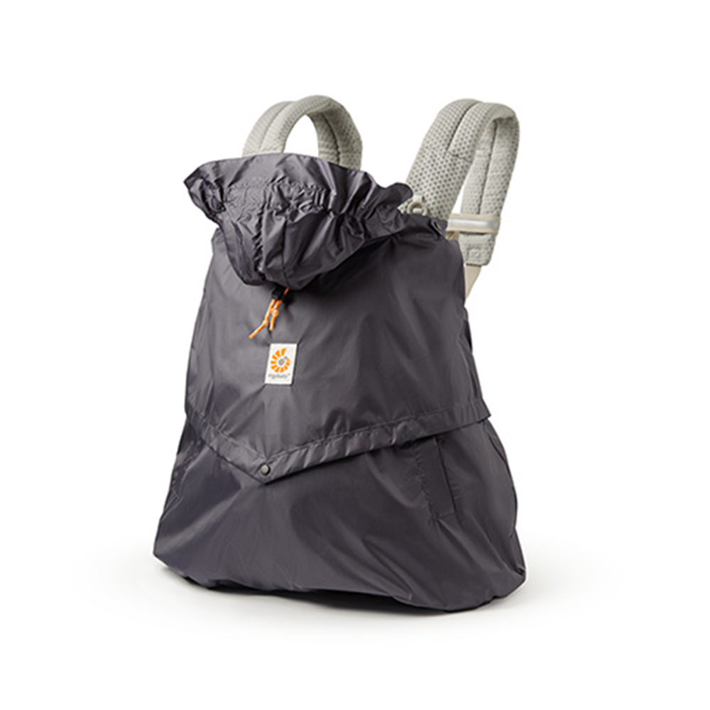 Ergobaby Överdrag till Bärsele Rain & Wind Charcoal / Black