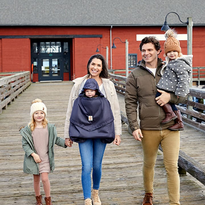 Överdrag till Bärsele Rain & Wind - Charcoal / Black Ergobaby