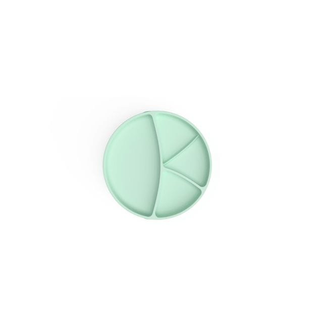Tallrik I Silikon Med Sugfunktion - Mint Green Everyday Baby