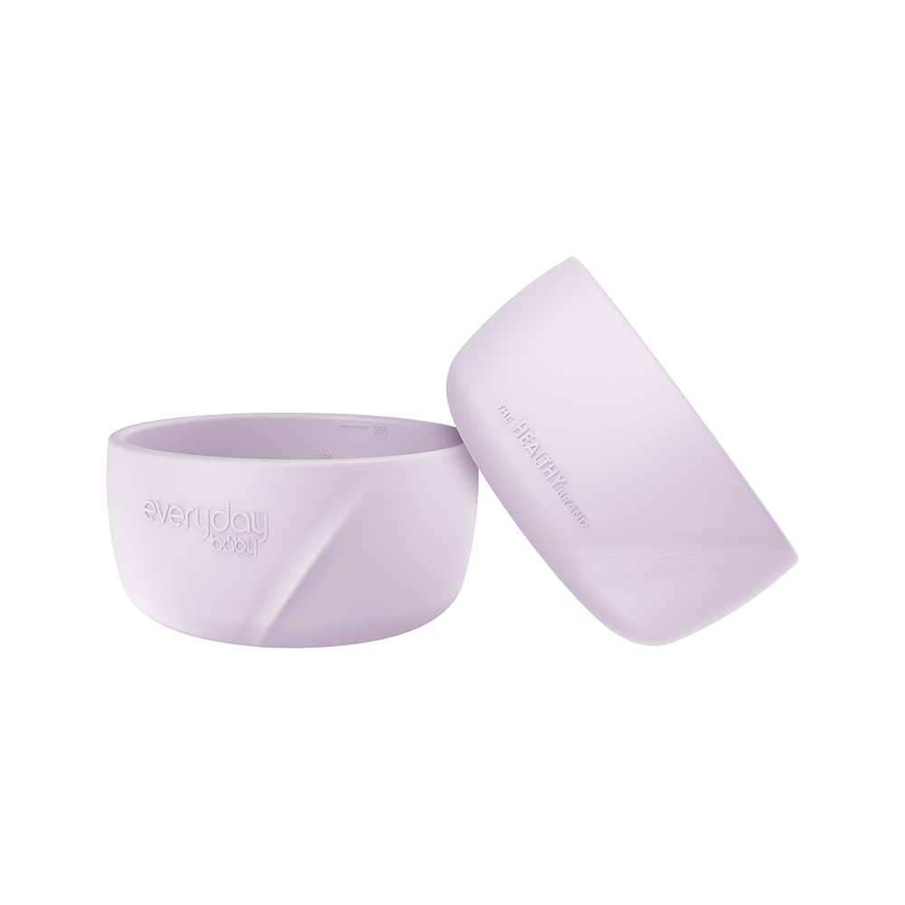 Everyday Baby Barnmatskål I Silikon 2-pack Light lavender