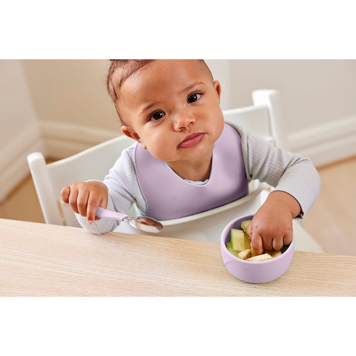 Barnmatskål I Silikon 2-pack - Light lavender Everyday Baby
