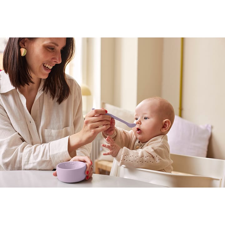 Barnmatskål I Silikon 2-pack - Light lavender Everyday Baby