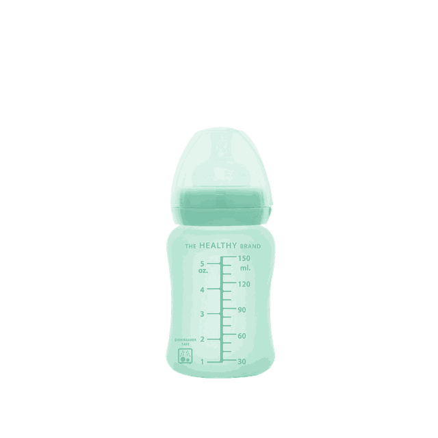 Nappflaska i Glas Healthy+ 150ml - Mint Green Everyday Baby