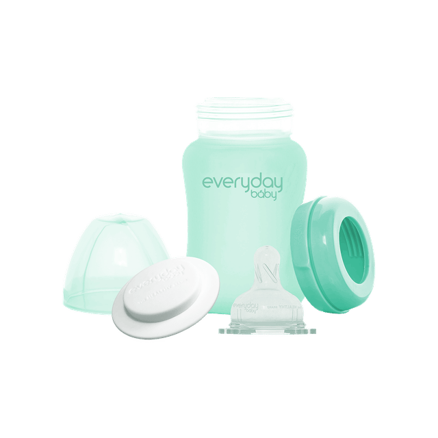 Nappflaska i Glas Healthy+ 150ml - Mint Green Everyday Baby