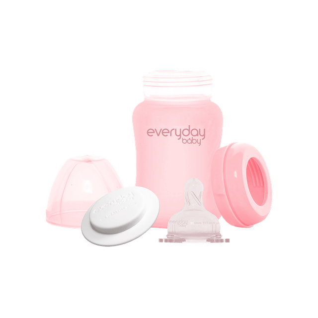 Nappflaska i Glas Healthy+ 150ml - Rose Pink Everyday Baby
