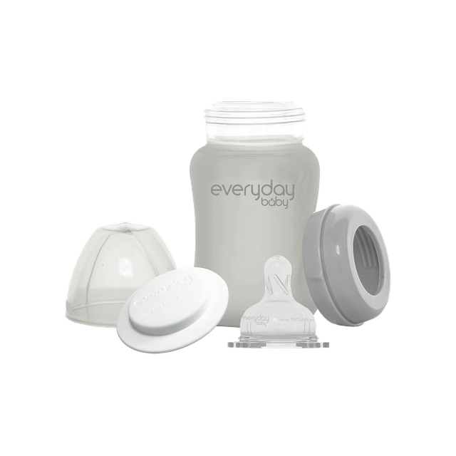 Nappflaska i Glas Healthy+ 150ml - Quiet Grey Everyday Baby