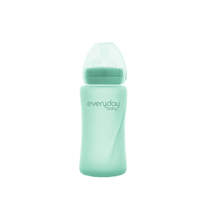 Nappflaska i Glas Healthy+ 240ml - Mint Green Everyday Baby