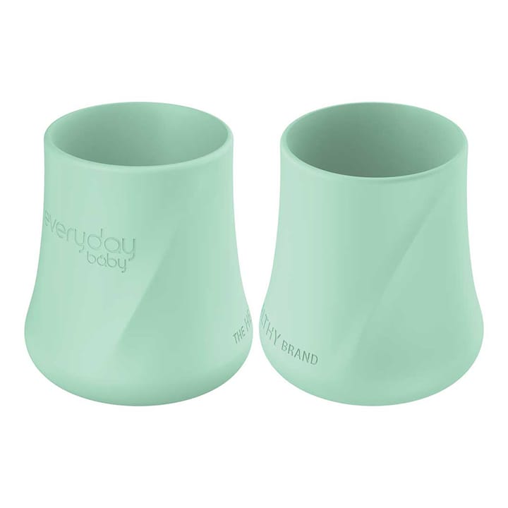 Silikonmugg 2-pack - Mint Green Everyday Baby