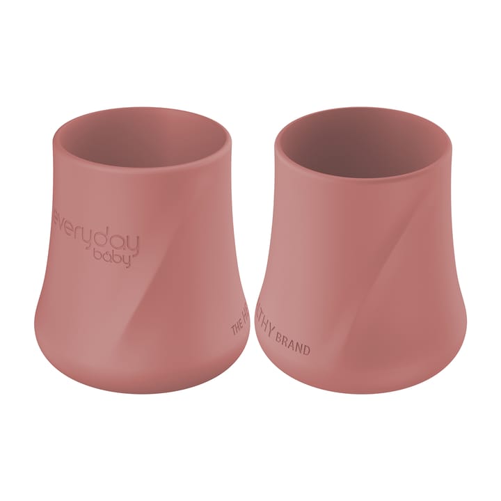Silikonmugg 2-pack - Nature Red Everyday Baby