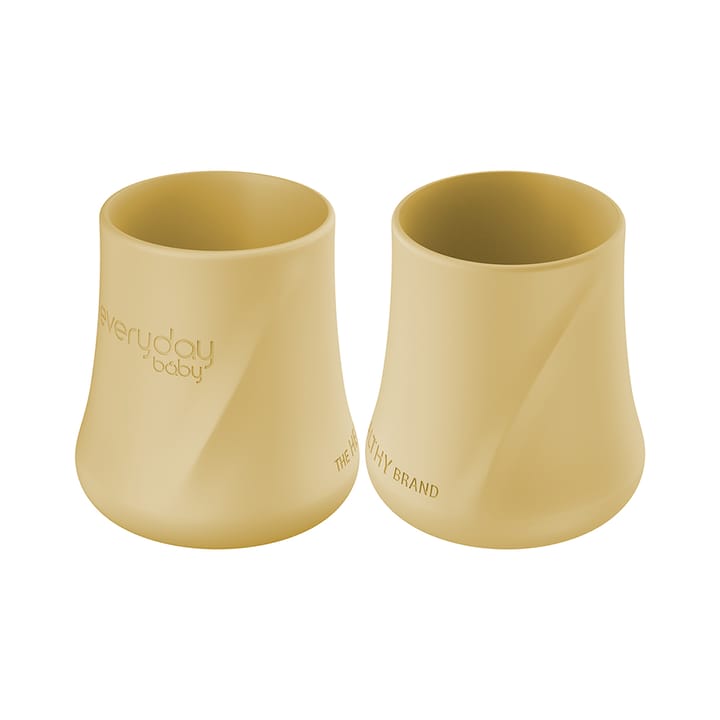 Silikonmugg 2-pack - Soft Yellow Everyday Baby