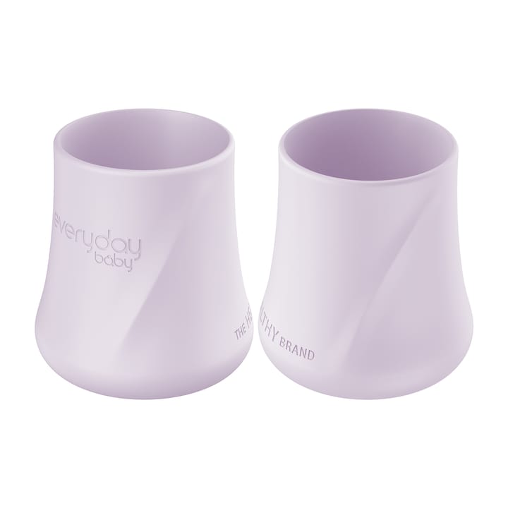 Silikonmugg 2-pack - Light lavender Everyday Baby