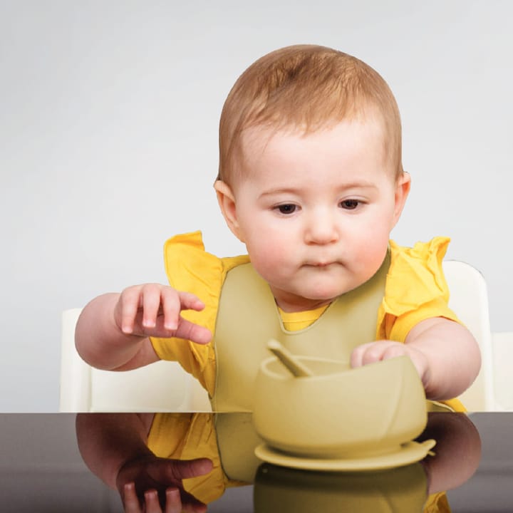 Skål I Silikon Med Sugfunktion - Soft Yellow Everyday Baby