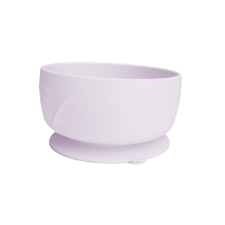 Skål I Silikon Med Sugfunktion - Light lavender