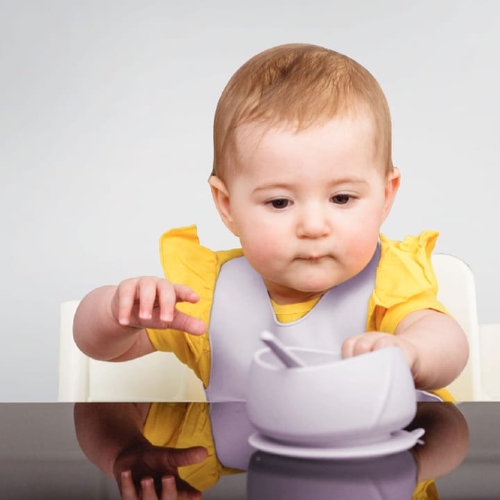 Skål I Silikon Med Sugfunktion - Light lavender Everyday Baby