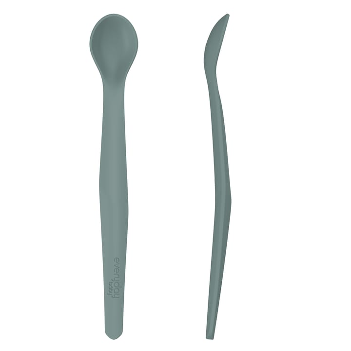 Sked I Silikon Med Metallkärna 2-Pack - Harmony Green Everyday Baby