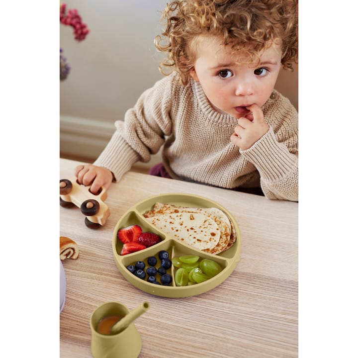 Tallrik I Silikon Med Sugfunktion - Soft Yellow Everyday Baby