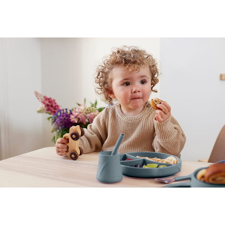 Tallrik I Silikon Med Sugfunktion - Harmony Green Everyday Baby